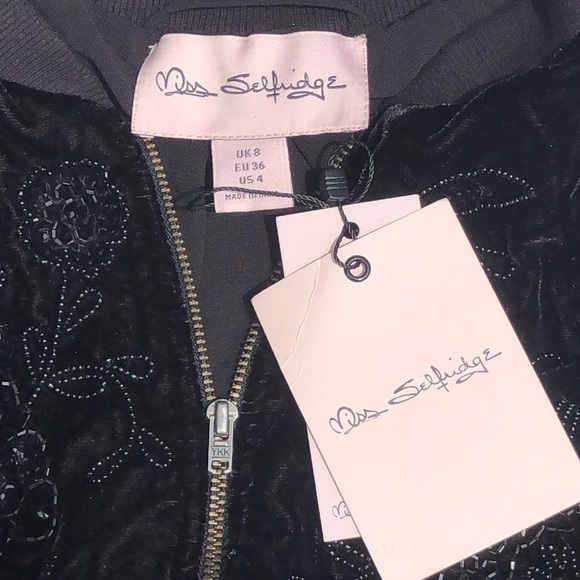 Miss Selfridge ✨ Sequin Floral Jacket - Picture 3 of 11